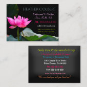 Zorgverlener  roze ventilator Happy Professional Visitekaartje (Voorkant / Achterkant)