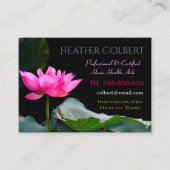 Zorgverlener  roze ventilator Happy Professional Visitekaartje (Voorkant)