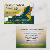 Zorgverlener Sincere Focus Friendly Professional Visitekaartje (Voorkant / Achterkant)