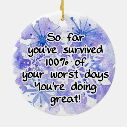 Zorgverlener Survival Ornament (Achterkant)