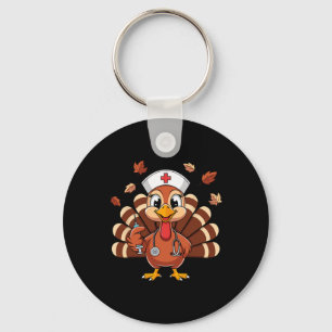 Zorgverlener Thanksgiving Turkije Rn Icu Er Nicu V Sleutelhanger