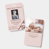 Zorgverlener Thuis Hulp Identificatie van klant Badge (Front & Back)