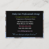 Zorgverlener Trustt Lily Floral Professional Visitekaartje (Achterkant)