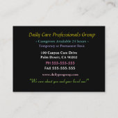 Zorgverlener Tulip Beauty Professional  Visitekaartje (Achterkant)