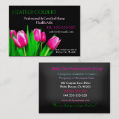 Zorgverlener Tulips Happy Professional Visitekaartje (Voorkant / Achterkant)