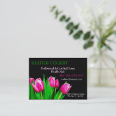 Zorgverlener Tulips Happy Professional Visitekaartje (Staand voorkant)