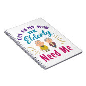 Zorgverlener uit mijn weg, ouderen hebben me nodig notitieboek (Rechterzijde)