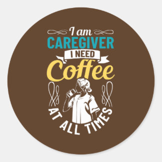 Zorgverlener - Uitrusting - Persoonlijke waarderin Ronde Sticker