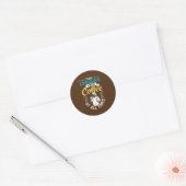 Zorgverlener - Uitrusting - Persoonlijke waarderin Ronde Sticker (Envelop)