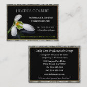 Zorgverlener Vertrouwen Snowdrop Professional Visitekaartje (Voorkant / Achterkant)