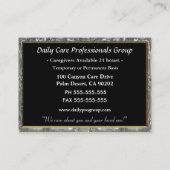 Zorgverlener Vertrouwen Snowdrop Professional Visitekaartje (Achterkant)