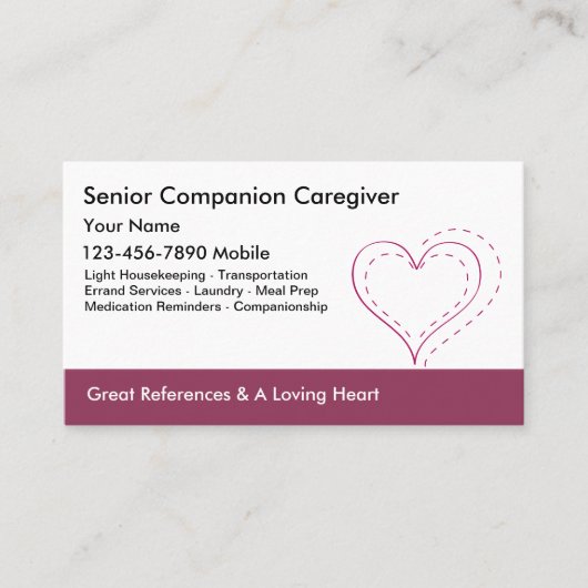 Zorgverlener Visitekaartjes (Voorkant)