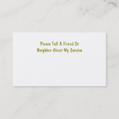 Zorgverlener Visitekaartjes (Achterkant)