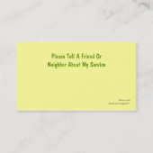 Zorgverlener Visitekaartjes (Achterkant)