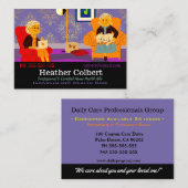 Zorgverlener Vrolijke Attendant Professional Visitekaartje (Voorkant / Achterkant)