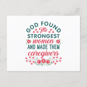Zorgverlener Waardering God vond sterkste vrouwen Briefkaart