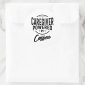 Zorgverlener Werktaak Titel Cadeau Ronde Sticker (Tas)