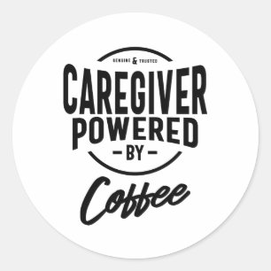 Zorgverlener Werktaak Titel Cadeau Ronde Sticker