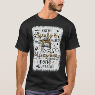 Zorgverlener Zorgverlener Koffiekrabben Bun Getti T-shirt