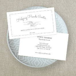 Zorgverlener Zorgvuldig volwassen polipatiënt, han Visitekaartje