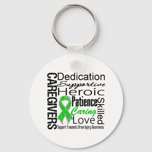 Zorgverleners Collage Traumatisch hersenletsel Sleutelhanger (Voorkant)