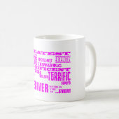 Zorgverleners : Roze grootste zorgverlener Koffiemok (Voorkant rechts)