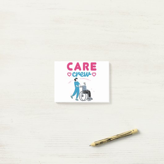 Zorgverleners thuis Verpleegtehuizen Post-it® Notes (Op bureau)