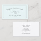 Zorgverleners voor kinderverzorgers visitekaartje (Voorkant / Achterkant)