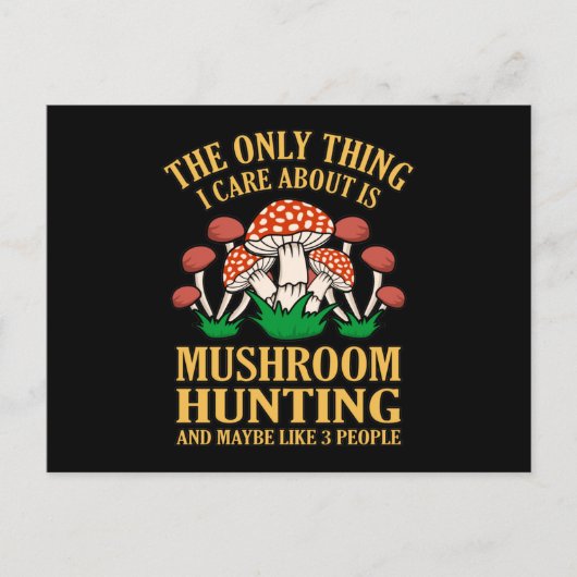 Zorgverlening over paddenstoeljagers Hunter Mycolo Briefkaart (Voorkant)