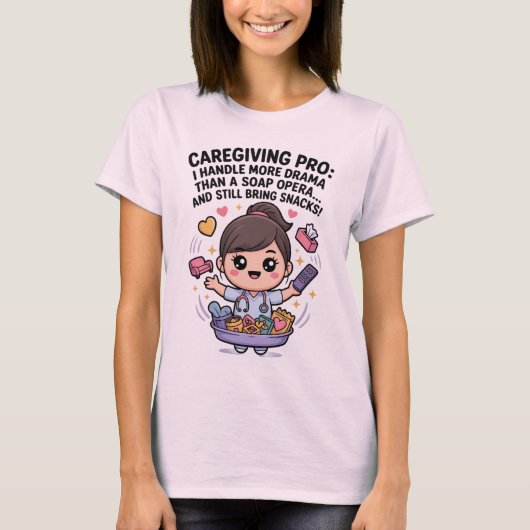 Zorgverlening Pro Funny Soap Opera Drama T-shirt (Voorkant)