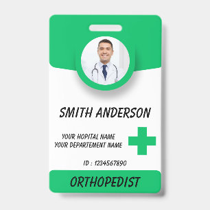 Zorgverpleegkundige foto ID badge kaart