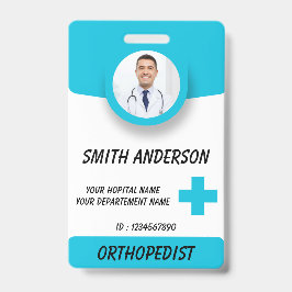 Zorgverpleegkundige foto ID badge kaart