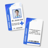 Zorgverpleegster Foto ID Badge Card (Voor- en achterkant)