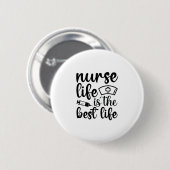 Zorgverzekering: het beste leven ronde button 5,7 cm (Voorkant /achterkant)