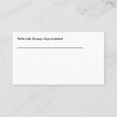 Zorgverzekeringsagent en Visitekaartjes voor verwi (Achterkant)