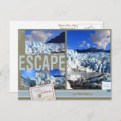 Zorgvrij Ontsnappen naar Alaska Briefkaart (Voorkant / Achterkant)