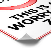 Zorgvrije zone! poster (Hoek)