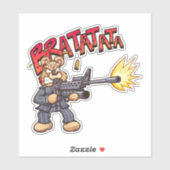 Zorgvuldig Beer - Gangster Sticker (Vel)