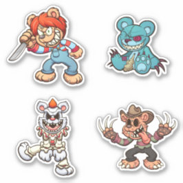 Zorgvuldig Beer - Horror Sticker