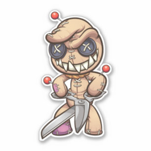 Zorgvuldig Beer - Voodoo Sticker