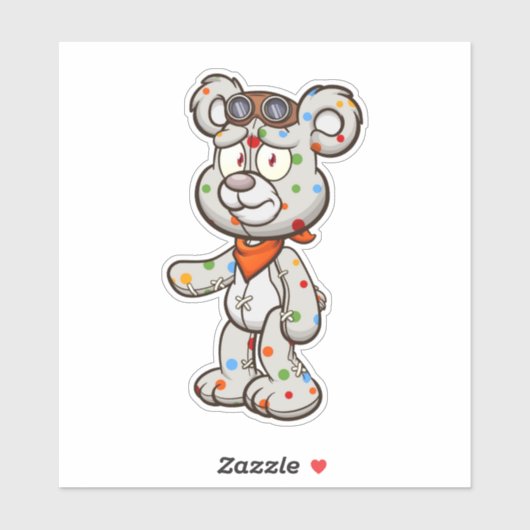 Zorgvuldig Beer - Zware Sticker (Vel)