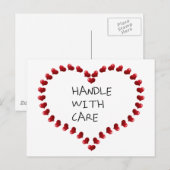 Zorgvuldig hanteren briefkaart (Voorkant / Achterkant)