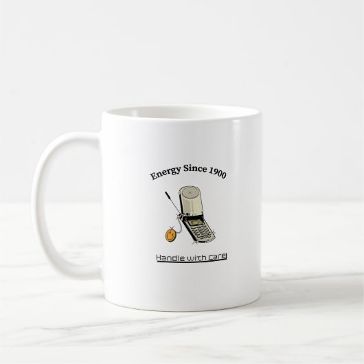 Zorgvuldig Hanteren Retro Koffiemok (Links)