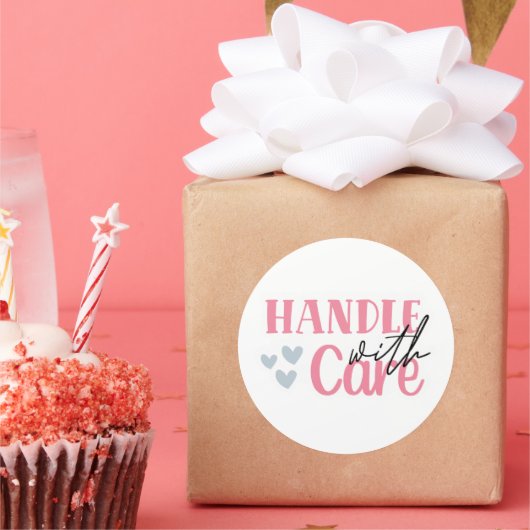 Zorgvuldig hanteren - Small Business Sticker (Feest)