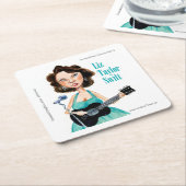 Zorgvuldig overvloeiende snelle beweging van de te kartonnen onderzetters (Schuin)