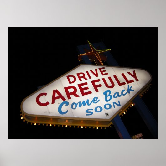 Zorgvuldig rijden poster (Voorkant)