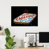 Zorgvuldig rijden poster (Thuiskantoor)