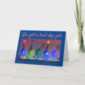 "ZORGVULDIG" ZIJN VAN DE DYE EN "EENVOUDIGER GEMAK FEESTDAGEN KAART (Voorkant)