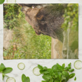 Zorgvuldige Beren spelen strijden Theedoek (Gevouwen)