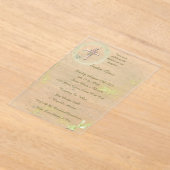 Zorgvuldige en elegante doop acryl uitnodigingen (Laagn)